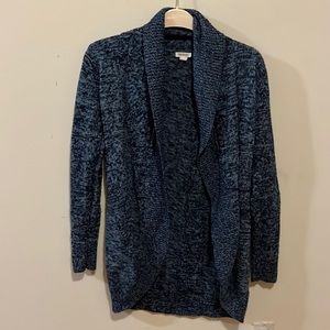 Dark blue knit cardigan